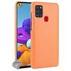 Image de htdmobiles Housse Etui Coque Rigide Simili Cuir Crocodile pour Samsung Galaxy A21s + Film ecran - Orange