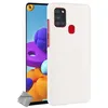 Image de htdmobiles Housse Etui Coque Rigide Simili Cuir Crocodile pour Samsung Galaxy A21s + Verre trempe - Blanc