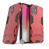 Image de htdmobiles Housse Etui Coque Rigide Anti Choc pour Apple iPhone 12 Mini + Verre trempe - Rouge