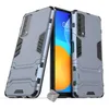 Image de htdmobiles Housse Etui Coque Rigide Anti Choc pour Huawei P Smart (2021) + Film ecran - Bleu Fonce