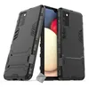 Image de htdmobiles Housse Etui Coque Rigide Anti Choc pour Samsung Galaxy A02s + Film ecran - Noir
