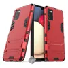 Image de htdmobiles Housse Etui Coque Rigide Anti Choc pour Samsung Galaxy A02s + Verre trempe - Rouge