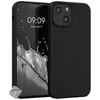 Image de htdmobiles Housse Etui Coque Silicone Gel Fine Apple iPhone 13 Mini + Film ecran - Noir