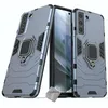 Image de htdmobiles Housse Etui Coque Rigide Anti Choc pour Samsung Galaxy S21 FE 5G + Film ecran - Bleu Fonce