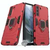 Image de htdmobiles Housse Etui Coque Rigide Anti Choc pour Samsung Galaxy S21 FE 5G + Film ecran - Rouge