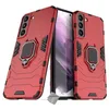 Image de htdmobiles Housse Etui Coque Rigide Anti Choc pour Samsung Galaxy S22 5G + Film ecran - Rouge