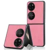 Image de htdmobiles Housse Etui Coque Rigide Simili Cuir Crocodile pour Huawei P50 Pocket - Rose