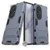 Image de htdmobiles Housse Etui Coque Rigide Anti Choc pour Huawei P50 Pro + Verre trempe - Bleu Fonce