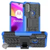 Image de htdmobiles Housse Etui Coque Rigide Anti Choc pour Motorola Moto E20 / E30 / E40 + Verre trempe - Bleu