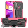 Image de htdmobiles Housse Etui Coque Rigide Anti Choc pour Motorola Moto E20 / E30 / E40 + Verre trempe - Rose