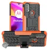 Image de htdmobiles Housse Etui Coque Rigide Anti Choc pour Motorola Moto E20 / E30 / E40 + Verre trempe - Orange