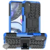 Image de htdmobiles Housse Etui Coque Rigide Anti Choc pour Motorola Moto G22 / E32 / E32s + Verre trempe - Bleu