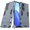 Image de htdmobiles Housse Etui Coque Rigide Anti Choc pour Oppo Find X3 Neo + Film ecran - Bleu Fonce