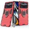 Image de htdmobiles Housse Etui Coque Rigide Anti Choc pour Xiaomi Poco X4 Pro 5G + Film ecran - Rouge