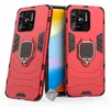 Image de htdmobiles Housse Etui Coque Rigide Anti Choc pour Xiaomi Redmi 10C + Film ecran - Rouge