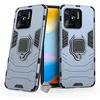 Image de htdmobiles Housse Etui Coque Rigide Anti Choc pour Xiaomi Redmi 10C + Verre trempe - Bleu Fonce
