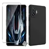Image de htdmobiles Coque pour Xiaomi Poco F4 GT 5G - Housse Etui Silicone Gel Fine + Verre trempe - Noir