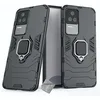 Image de htdmobiles Coque pour Xiaomi Poco F4 5G - Housse Etui Rigide Anti Choc + Film ecran - Noir