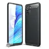 Image de htdmobiles Coque pour Xiaomi Poco M5s - Housse Etui Silicone Gel Carbone + Verre trempe - Noir