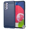Image de htdmobiles Coque pour Samsung Galaxy A23 4G / 5G - Housse Etui Silicone Gel Carbone + Film ecran - Bleu Fonce