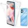 Image de htdmobiles Coque pour Xiaomi Redmi Note 12 4G - Housse Etui Silicone Gel 360 integrale + Film ecran - Transparent
