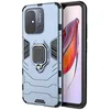 Image de htdmobiles Coque pour Xiaomi Redmi 12C / Redmi 11A / Poco C55 - Housse Etui Rigide Anti Choc + Film ecran - Bleu Fonce