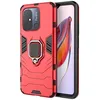 Image de htdmobiles Coque pour Xiaomi Redmi 12C / Redmi 11A / Poco C55 - Housse Etui Rigide Anti Choc + Film ecran - Rouge