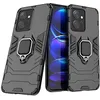 Image de htdmobiles Coque pour Xiaomi Redmi Note 12 4G - Housse Etui Rigide Anti Choc + Verre trempe - Noir