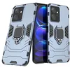 Image de htdmobiles Coque pour Xiaomi Redmi Note 12 4G - Housse Etui Rigide Anti Choc + Verre trempe - Bleu Fonce