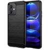 Image de htdmobiles Coque pour Xiaomi Poco X5 5G / Redmi Note 12 5G - Housse Etui Silicone Gel Carbone + Film ecran - Noir