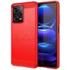 Image de htdmobiles Coque pour Xiaomi Poco X5 Pro 5G / Redmi Note 12 Pro 5G - Housse Etui Silicone Gel Carbone + Verre trempe - Rouge