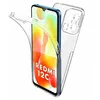 Image de htdmobiles Coque pour Xiaomi Redmi 12C / Redmi 11A / Poco C55 - Housse Etui Silicone Gel 360 integrale + Verre trempe - Transparent