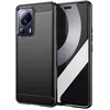 Image de htdmobiles Coque pour Xiaomi 13 Lite 5G - Housse Etui Silicone Gel Carbone + Film ecran - Noir