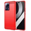 Image de htdmobiles Coque pour Xiaomi 13 Lite 5G - Housse Etui Silicone Gel Carbone + Film ecran - Rouge
