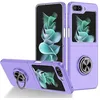Image de htdmobiles Coque pour Samsung Galaxy Z Flip 5 5G - Housse Etui Rigide Bague Anti Choc magnetique - Mauve
