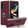 Image de htdmobiles Coque pour Samsung Galaxy Z Fold 5 5G - Housse Etui Rigide Bague Anti Choc magnetique - Rouge Bordeaux