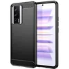 Image de htdmobiles Coque pour Xiaomi Poco F5 Pro 5G / Redmi K60 / K60 Pro - Housse Etui Silicone Gel Carbone + Film ecran - Noir