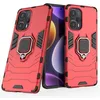 Image de htdmobiles Coque pour Xiaomi Poco F5 5G / Redmi Note 12 Turbo - Housse Etui Rigide Anti Choc + Verre trempe - Rouge