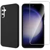 Image de htdmobiles Coque pour Samsung Galaxy S23 FE 5G - Housse Etui Silicone Gel Fine + Verre trempe - Noir