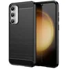 Image de htdmobiles Coque pour Samsung Galaxy S23 FE 5G - Housse Etui Silicone Gel Carbone + Film ecran - Noir