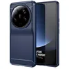 Image de htdmobiles Coque pour Xiaomi 13 Ultra 5G - Housse Etui Silicone Gel Carbone + Film ecran - Bleu Fonce