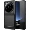 Image de htdmobiles Coque pour Xiaomi 13 Ultra 5G - Housse Etui Silicone Gel Carbone + Verre trempe - Noir