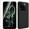 Image de htdmobiles Coque pour Xiaomi 13T / 13T Pro 5G - Housse Etui Silicone Gel Fine + Film ecran - Noir
