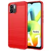 Image de htdmobiles Coque pour Xiaomi Redmi A1 / A2 - Housse Etui Silicone Gel Carbone + Film ecran - Rouge