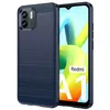 Image de htdmobiles Coque pour Xiaomi Redmi A1 / A2 - Housse Etui Silicone Gel Carbone + Verre trempe - Bleu Fonce