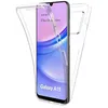 Image de htdmobiles Coque pour Samsung Galaxy A15 4G / 5G - Housse Etui Silicone Gel 360 integrale + Film ecran - Transparent