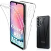 Image de htdmobiles Coque pour Samsung Galaxy A24 4G / A25 4G / 5G - Housse Etui Silicone Gel 360 integrale + Verre trempe - Transparent