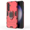 Image de htdmobiles Coque pour Samsung Galaxy S24 5G - Housse Etui Rigide Anti Choc + Verre trempe - Rouge