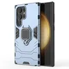 Image de htdmobiles Coque pour Samsung Galaxy S24 Ultra 5G - Housse Etui Rigide Anti Choc + Film ecran - Bleu Fonce