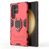 Image de htdmobiles Coque pour Samsung Galaxy S24 Ultra 5G - Housse Etui Rigide Anti Choc + Verre trempe - Rouge